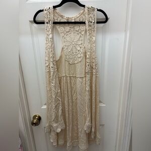 Altar'd State Cream Lace Top